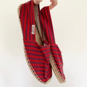 NEW Soludos original striped flat espadrilles 40